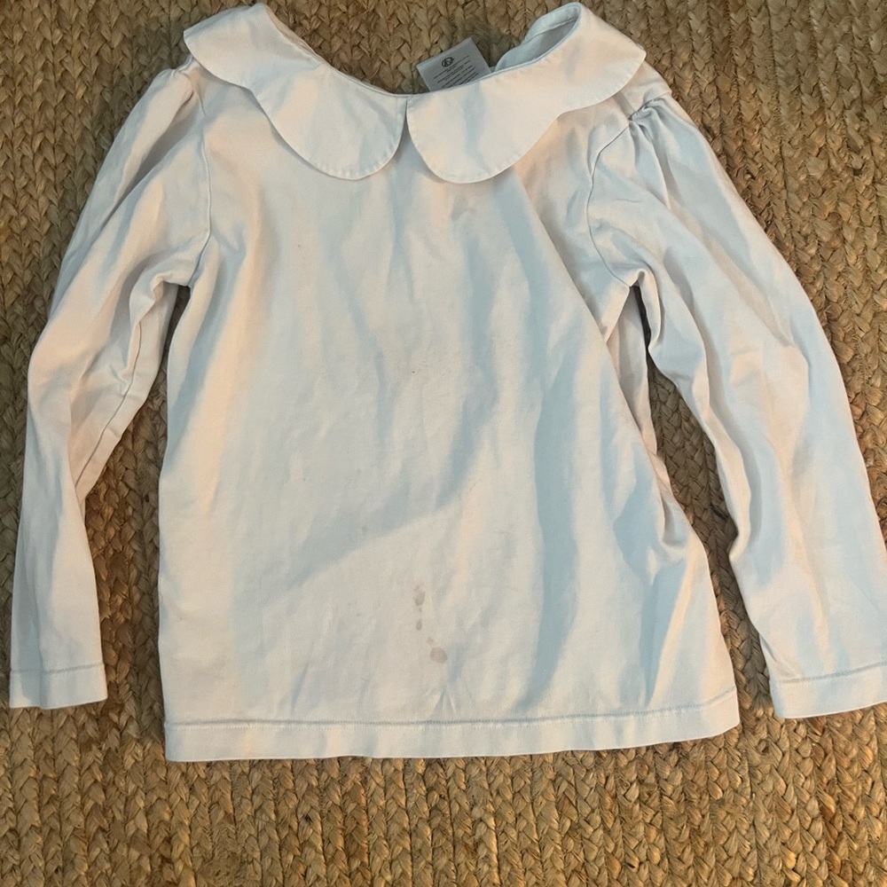 Jacadi girls size 4 white shirt